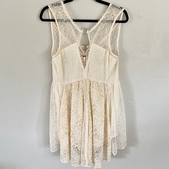 Free People Don't You Dare Lace Mini Dress - Picture 6 of 14